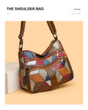 Vintage PU Leather Armpit Shoulder Bag for Women – Geometric Rivet Crossbody Satchel thumbnail 7