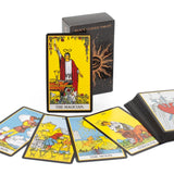 Black Classic Tarot Cards Deck – 78 Card Fortune Telling Set with Guidebook thumbnail 2