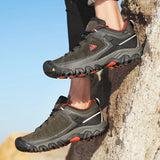 HIKEUP Men’s High-Quality Hiking Shoes – Durable Leather Climbing & Outdoor Walking Sneakers thumbnail 32