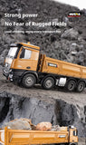 536 12-Channel 1:14 Alloy Remote Control 8-Wheel Heavy-Duty Engineering Dump Truck Toy with Lights thumbnail 17