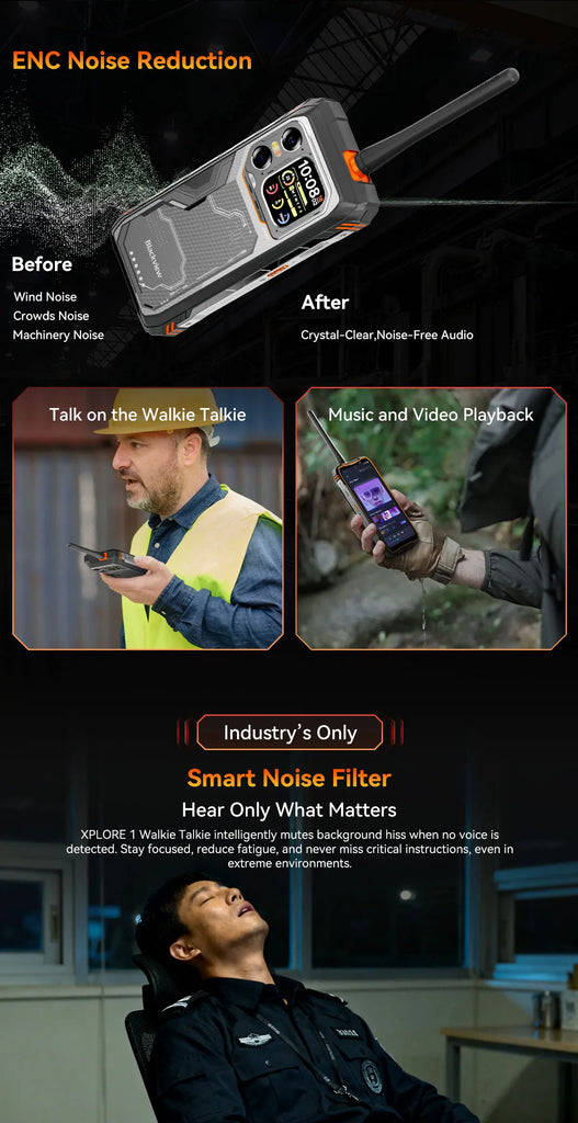 Blackview XPLORE 1 Rugged Smartphone with Walkie Talkie, 20000mAh, 6.78" 120Hz Display, 64MP Camera, MediaTek Dimensity 7050