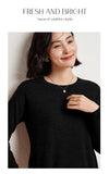 WinvyNee Women's 100% Wool Ribbed Crew Neck Sweater – Slim Fit Winter Knit Pullover thumbnail 28