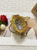 Silver Shiny Hand Woven Bead Sequin Crossbody Bag with Long Shoulder Strap for Women thumbnail 11