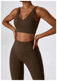 Seamless 2-Piece Women’s Yoga Set – Fitness Leggings & Sports Bra Workout Suit thumbnail 56