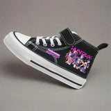 Children's High-Top Canvas Kpop Demon Hunter Sneakers – Breathable Kids Sports Shoes thumbnail 1