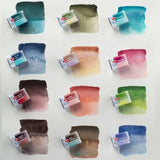 12 Color White Night Solid Watercolor Set 2.5ML Artist Travel Paint Box – Portable Layered Water Color Kit thumbnail 7