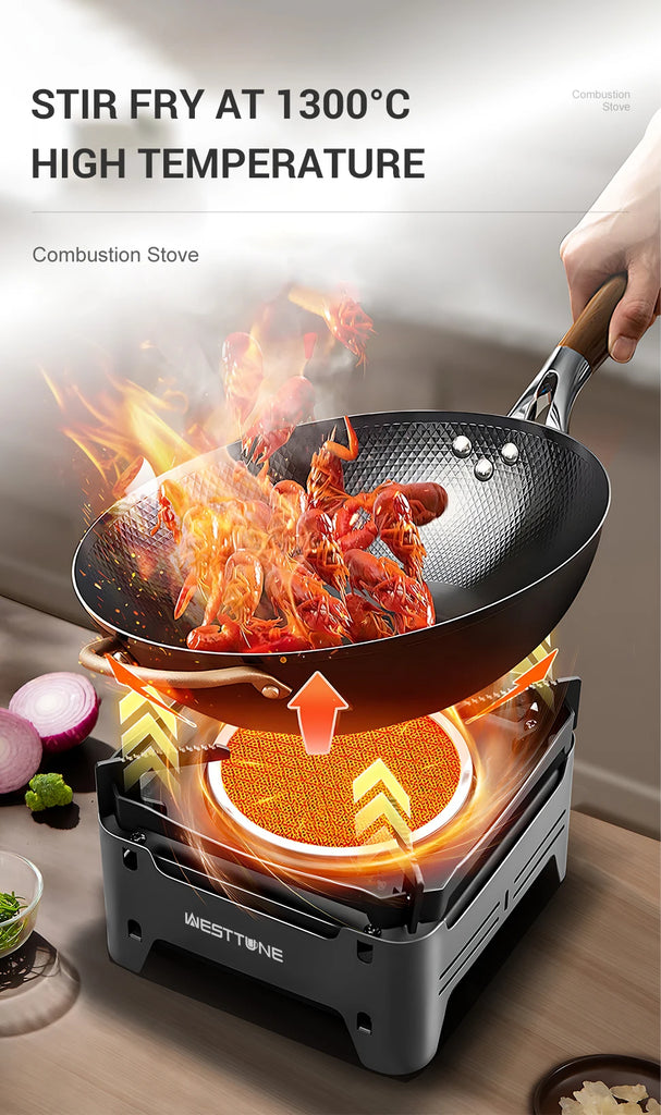 WESTTUNE Outdoor Gas Stove – Portable Camping & Emergency Cooking Burner with Electronic Ignition