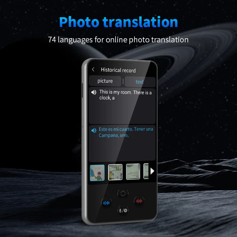 S85 Pro Smart Language Translator Device – 4” Touch Screen, 138 Languages, Offline Translation, Camera & Voice Recorder