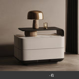 Nordic Minimalist Bedside Table with Storage Drawers – Modern Glamour Nightstand for Bedroom thumbnail 38