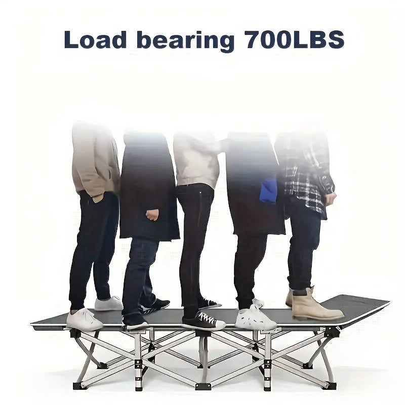 75 Inch Outdoor Folding Bed – Heavy-Duty Portable Camping & Guest Bed