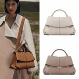 Women’s Pleated Faux Leather Handbag – Luxurious Texture Shell Shoulder Bag thumbnail 2
