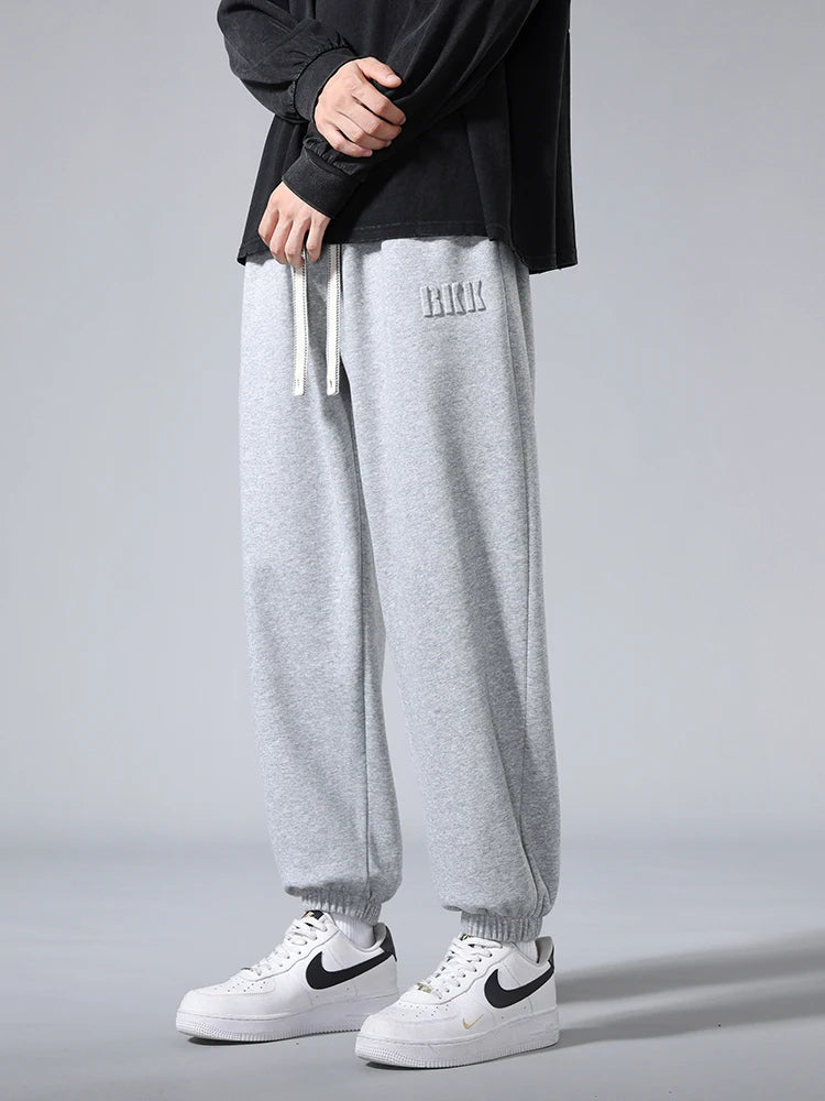 Men’s Big Size Hip Hop Jogger Sweatpants 6XL–8XL Loose Fit Cotton Blend Pants