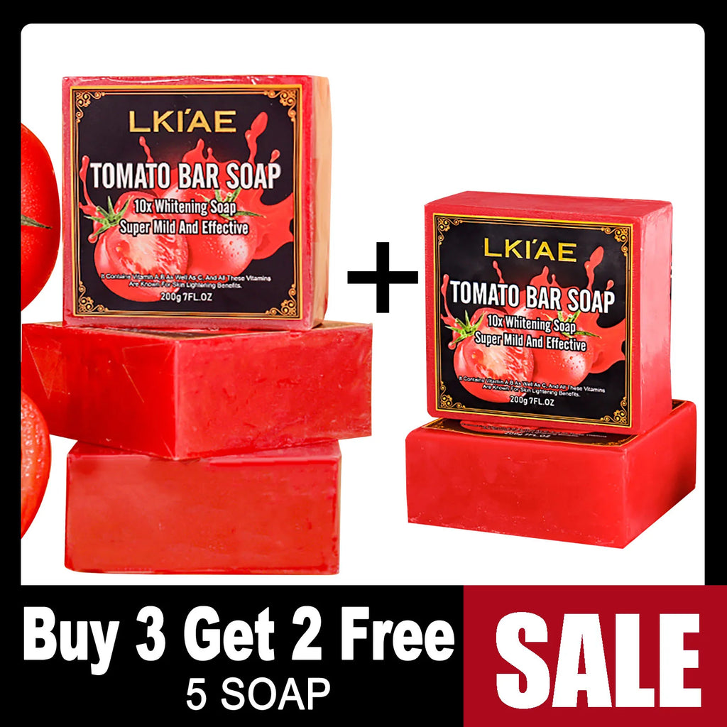 omato Whitening Handmade Natural Soap Bar 200g – Face & Body Brightening, Oil Control, Paraben Free