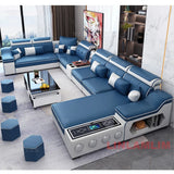 Linlamlim Modern Sectional Sofa Set with Chaise Lounge, Bluetooth Speakers & USB Charging Ports thumbnail 29