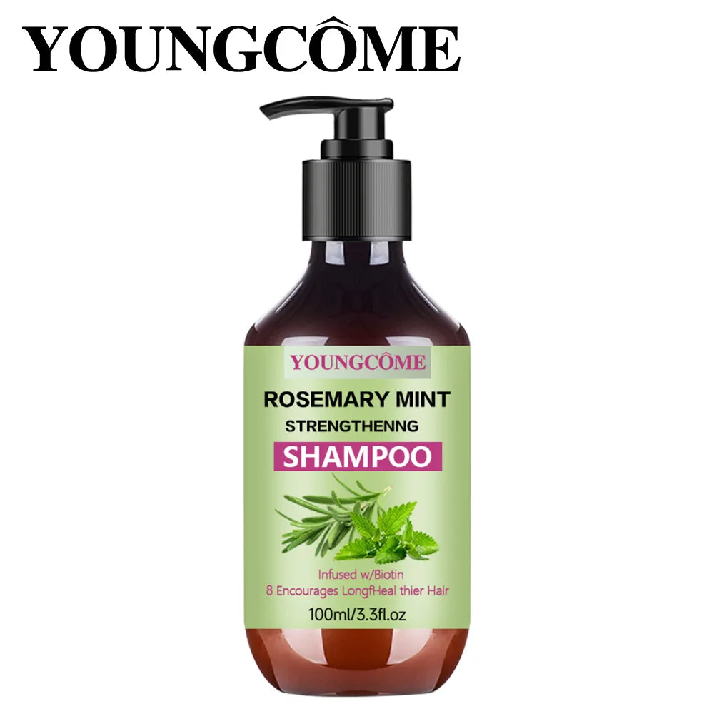 YOUNGCOME Rosemary Mint Strengthening Shampoo 100ml – Unisex, All Hair Types