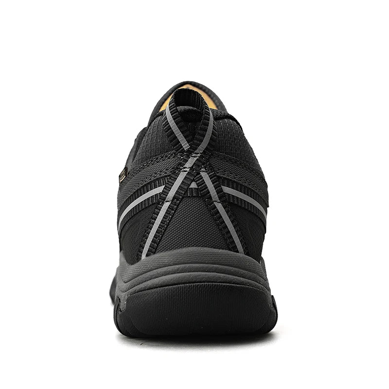 HIKEUP Men’s High-Quality Hiking Shoes – Durable Leather Climbing & Outdoor Walking Sneakers