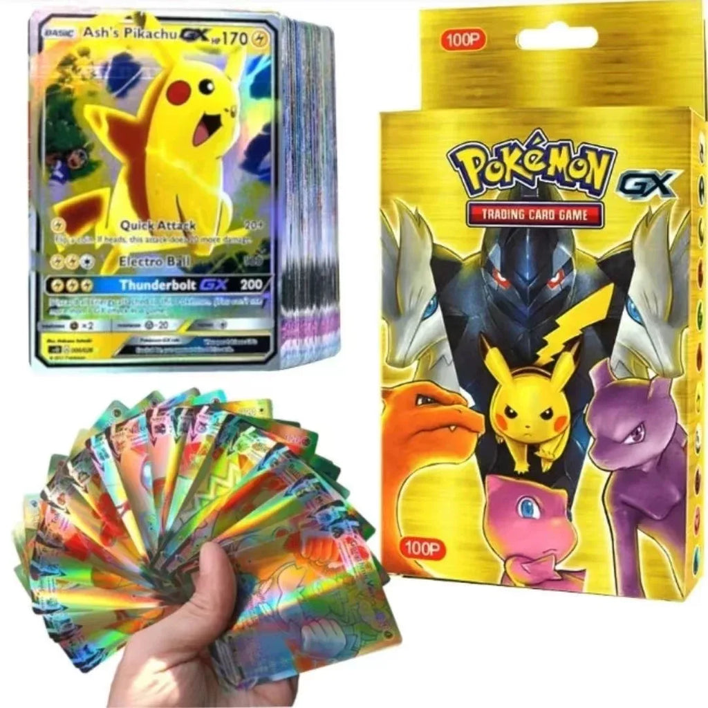 Pokemon Collection Cards Edition – Charizard & Pikachu Flash Cards Game PTCG Hobby Set