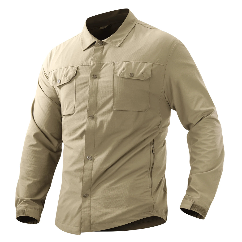 Lightweight Quick-Drying Tactical Shirt – Long Sleeve Outdoor Military Work Shirt