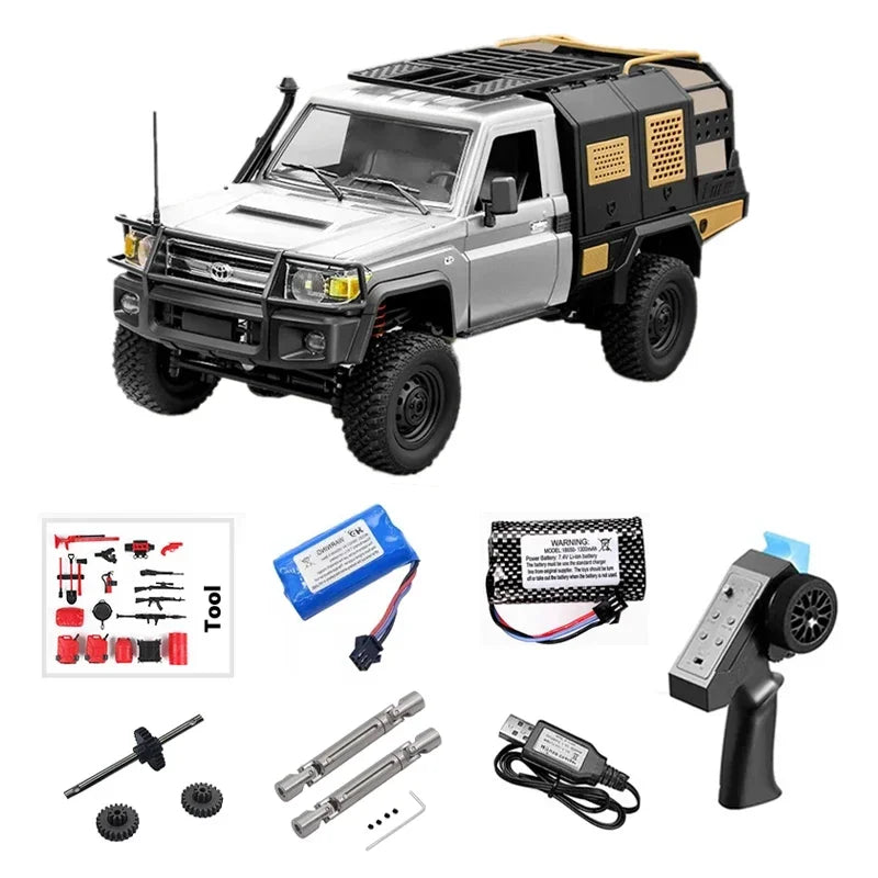 MN MODEL 1:12 RC Toyota Land Cruiser LC79 Rock Crawler MN82S Off-Road Pickup Truck