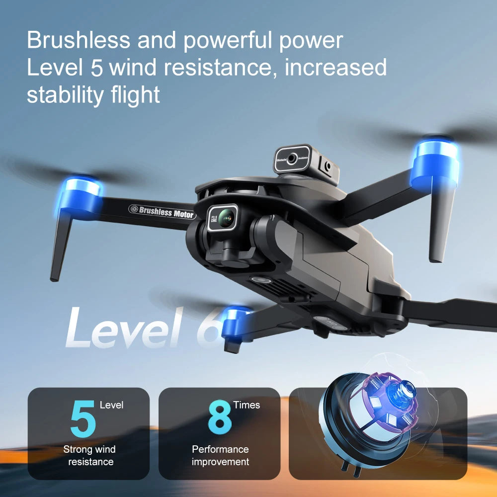 V168 Pro MAX 8K GPS Drone with 5G WIFI, 4.5" Screen, FPV, 360° Obstacle Avoidance & Brushless Motor RC Quadcopter