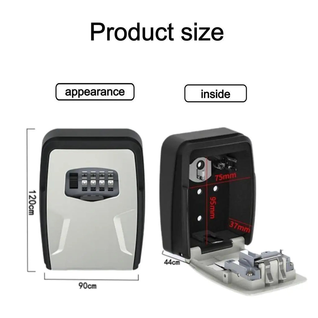 Password Lock Box – Anti-theft Wall-mounted Key & Card Safe