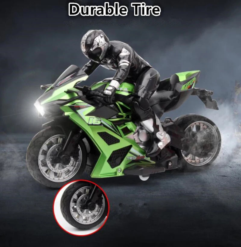 High Speed RC Stunt Motorbike – 360° Rotation Drift Remote Control Motorcycle Toy