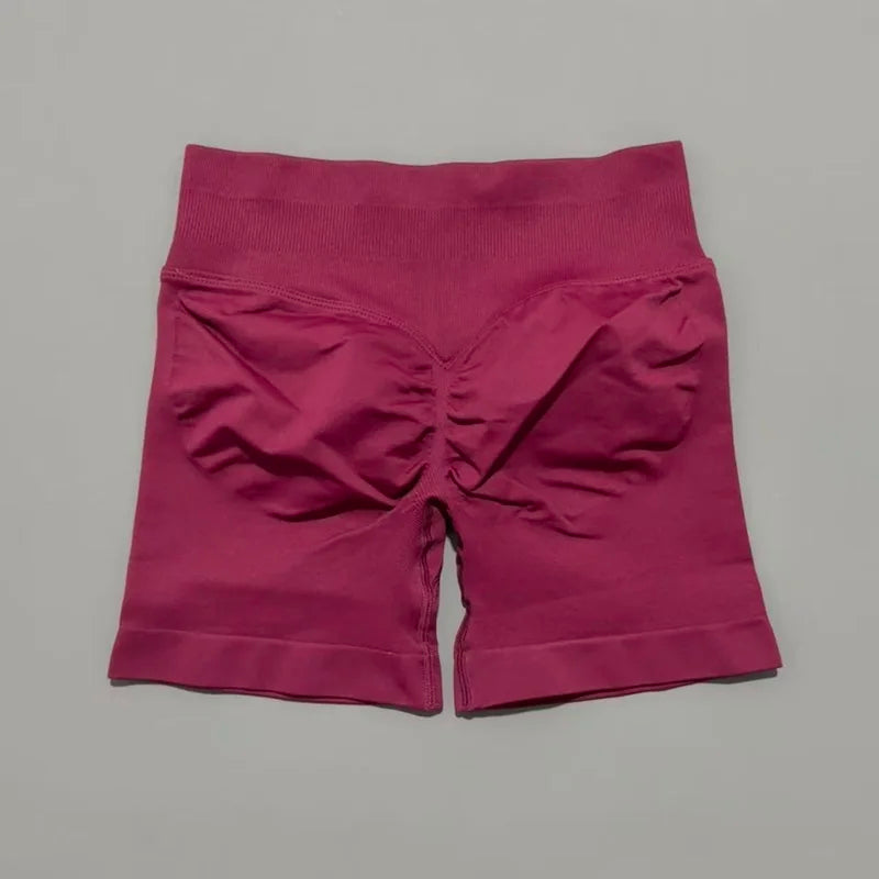 HISTELLO Women’s 4.5" Impact Fitness Biker Shorts – Low Waist Scrunch Butt Yoga & Gym Shorts