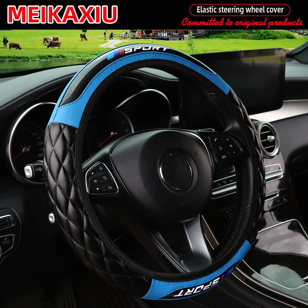 Universal Crystal Carbon Fiber Sport Steering Wheel Disc Cover – All Season Fit