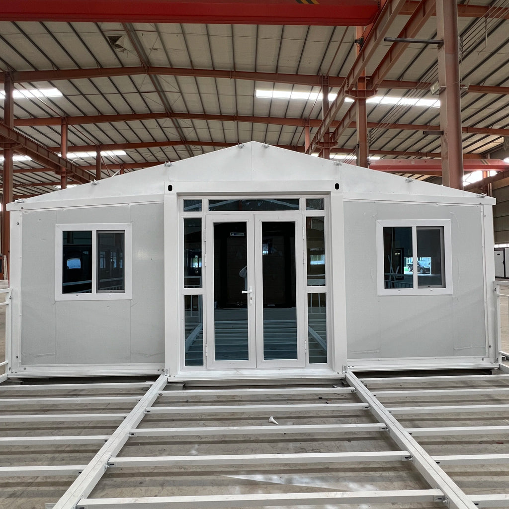20ft Double Wing Expandable Container House – Modern Prefabricated Mobile Home