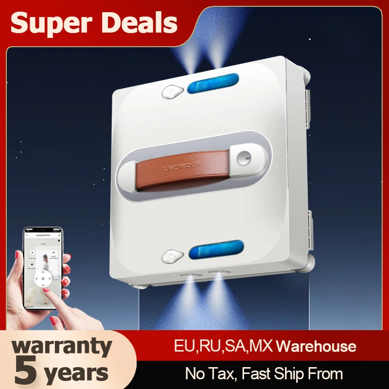 Liectroux S11 Window Vacuum Robot Cleaner – 8000Pa Smart Glass, Wall & Tile Cleaning Robot with 4-Way Water Spray