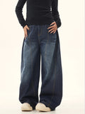 Womens Y2K Loose Baggy Cargo Jeans – High Waist Wide Leg Vintage Style thumbnail 11