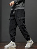 Men’s Casual Elastic Waist Jogger Pants – Spring & Autumn Stretch Straight Fit with Drawstring and Pockets thumbnail 5