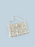 Retro Silver Sequin Metal Handwoven Shoulder Bag – High-End Women’s Square Handbag thumbnail 12
