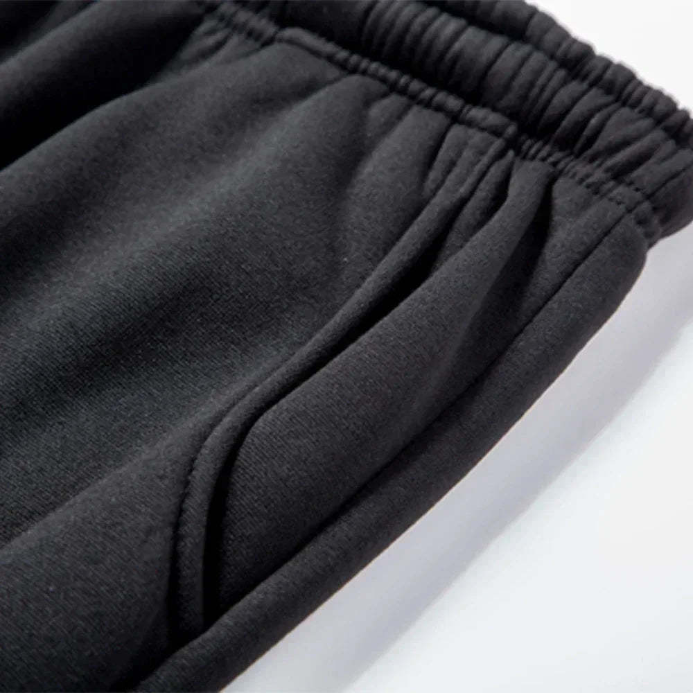 Men’s Hooded Sportswear Set – Letter Print Hoodie & Drawstring Pants Autumn Winter