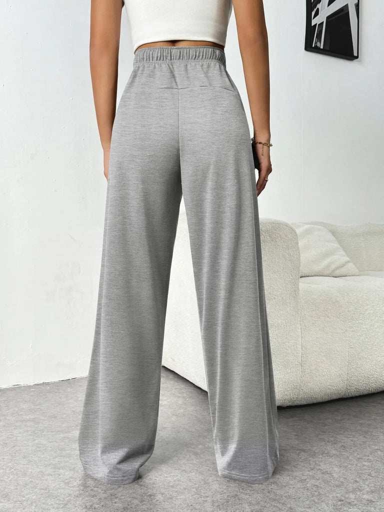 Autumn & Winter Women’s Elastic Waist Wide Leg Casual Pants