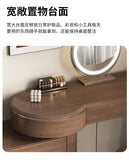 Luxury Modern Bedroom Dressing Table with Mirror, Makeup Stool, and Storage Drawers thumbnail 20