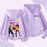 Movie Kpop Demon Hunters Zipper Hoodie for Kids – Unisex Sweatshirt for Girls & Boys thumbnail 26