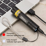 365nm Mini UV LED Blacklight Flashlight USB Rechargeable – Nail Lamp, Pet Stain, Money & Scorpion Detector thumbnail 6