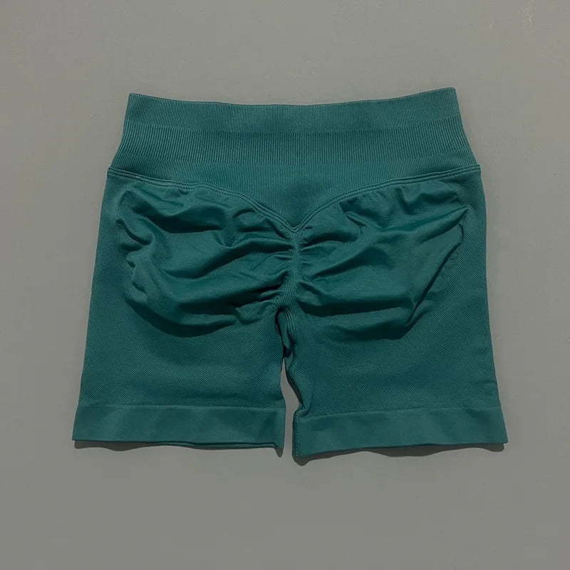 HISTELLO Women’s 4.5" Impact Fitness Biker Shorts – Low Waist Scrunch Butt Yoga & Gym Shorts