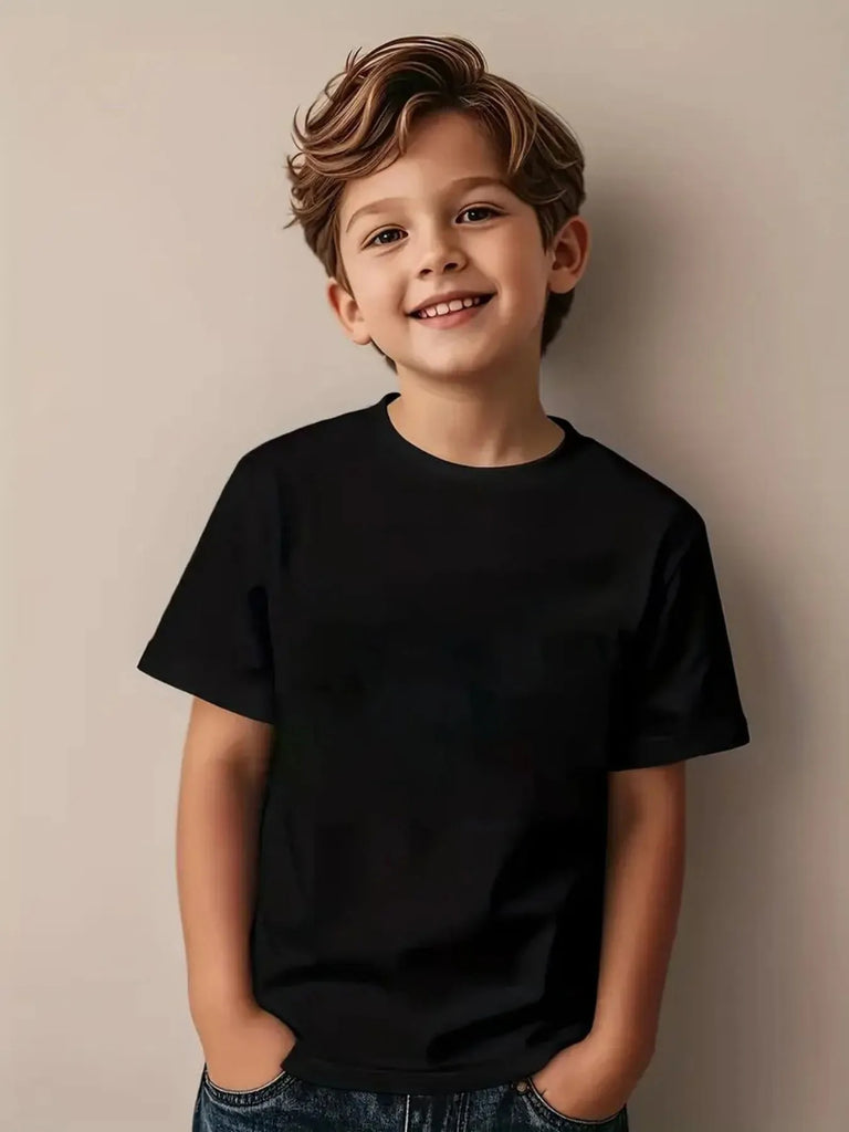 Kids Graphic Print T-Shirt Summer Short Sleeve Loose Fit Tee 7–15 Years