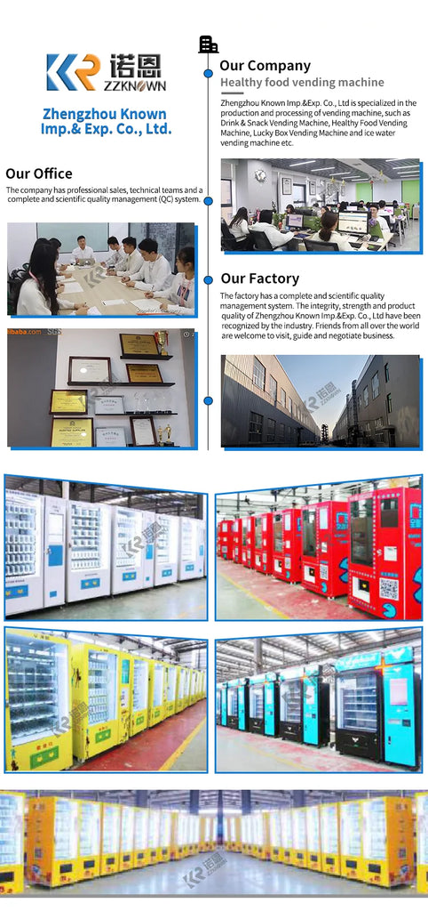Hot Selling Large Capacity Automatic Combo Snacks & Drinks Vending Machine – Outdoor 24 Hours