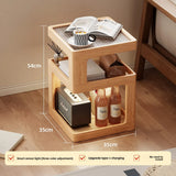 Solid Wood Bedside Table with Storage – Modern Minimalist Bedroom Side Table thumbnail 45