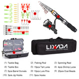 Lixada Telescopic Fishing Rod & Reel Combo Full Kit (2.1m / 2.3m) – Complete Carbon Fiber Spinning Set with Carry Bag thumbnail 2