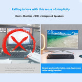 23.8-Inch Curved All-in-One PC Desktop Intel Processor 128/256GB SSD 3mm Bezel WiFi Speakers for Office, Business, and Gaming thumbnail 5