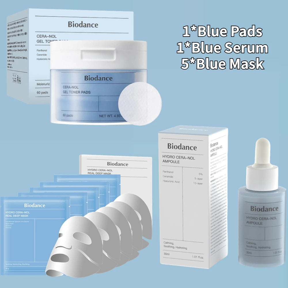 Korean Biodance Collagen Cotton Tablets – Elastic Firming Pore Moisturizing & Calming Facial Pads (60 Pads)