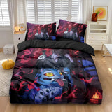 3pcs K-Pop Bedding Set Demon Hunters Colorful Print Polyester Duvet Cover with Pillowcases thumbnail 17