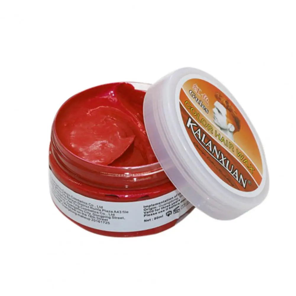 Hair Wax Dye – 9 Colors Temporary Styling Paste for Men & Women