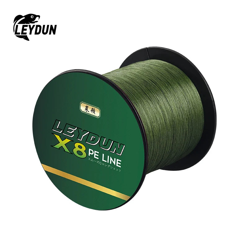 LEYDUN 500m 8-Strand Braided PE Fishing Line – Ultra Strong, Smooth & Durable Multifilament Line