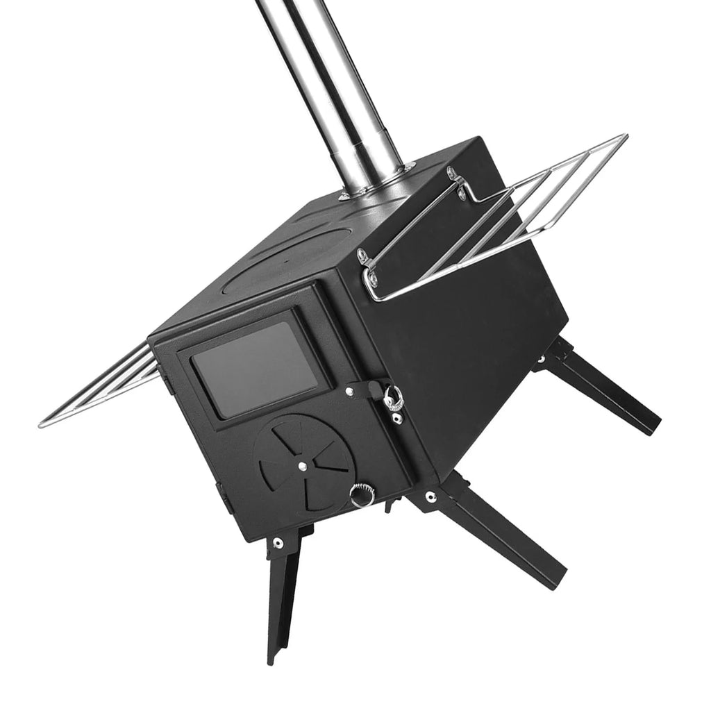 Tent Stove Outdoor Portable Wood Burning Stove – With Detachable Chimney
