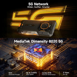 Ulefone Armor 26 Ultra 5G Rugged Waterproof Smartphone 120W Fast Charging 15600mAh 200MP+64MP Camera 24GB+512GB NFC thumbnail 2
